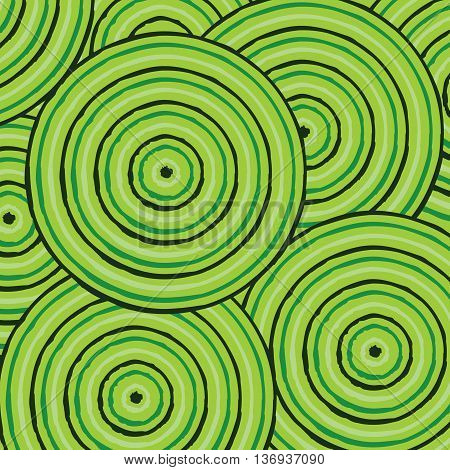 Abstract Aboriginal Line Painting In Vector Format.