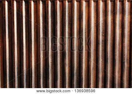 Abstract background from bronze sheet metal texture