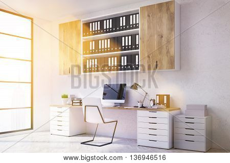 Office Workplace Side Toning