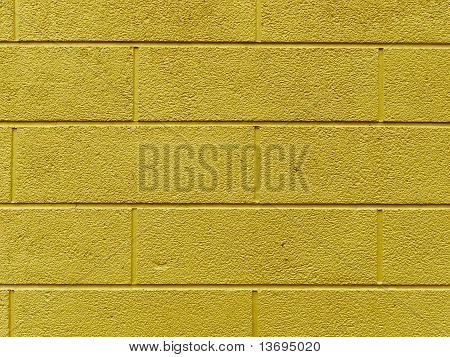 mur de briques avec teinte jaune