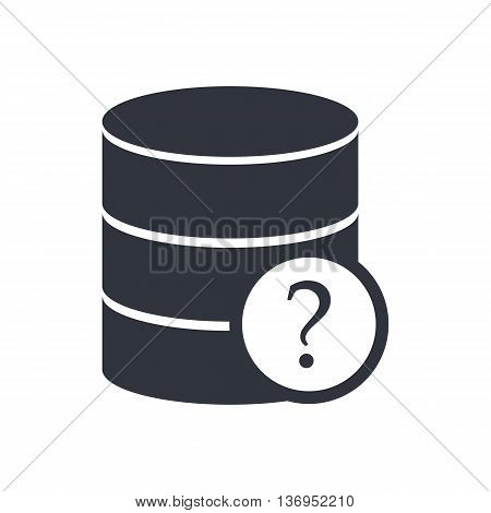 Database Help Icon In Vector Format. Premium Quality Database Help Symbol. Web Graphic Database Help