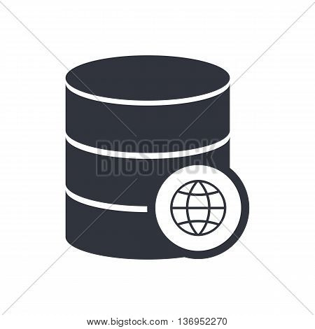 Database Internet Icon In Vector Format. Premium Quality Database Internet Symbol. Web Graphic Datab