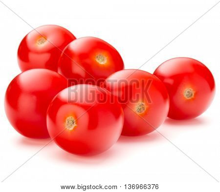 fresh cherry tomato isolated on white background cutout