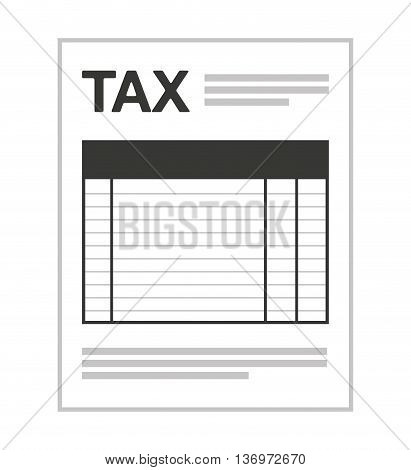 tax form isolated icon design, vector illustration  graphic