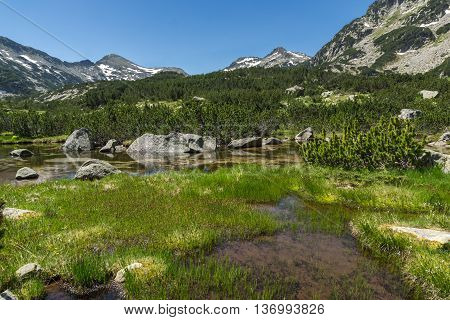 Amazing Landscape of Dzhano peak and banski lakes, Pirin Mountain, Bulgaria