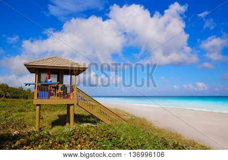 Del Ray Delray beach in Florida USA baywatch tower