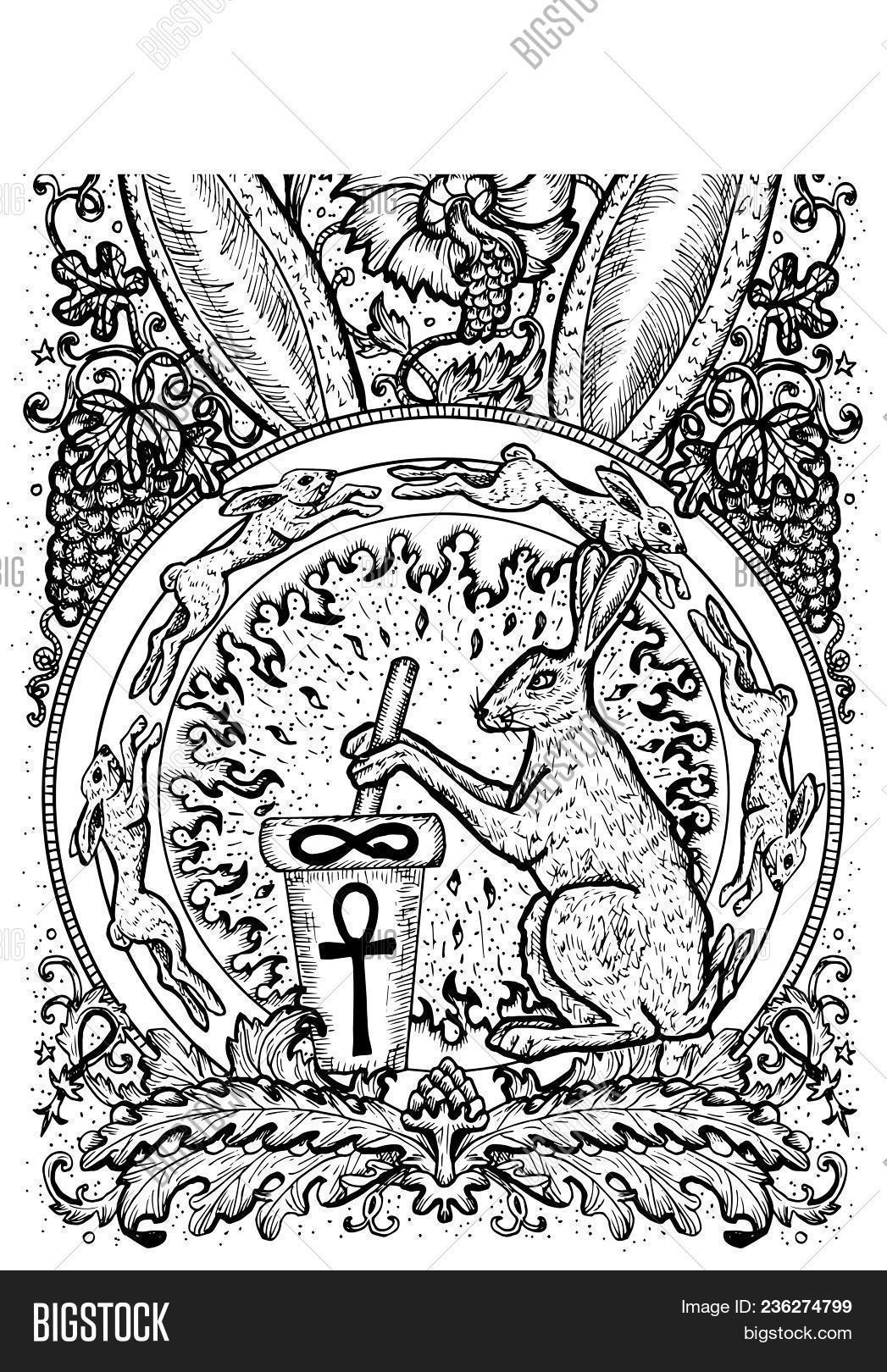 Rabbit Symbol. Hare Vector & Photo (Free Trial) Bigstock