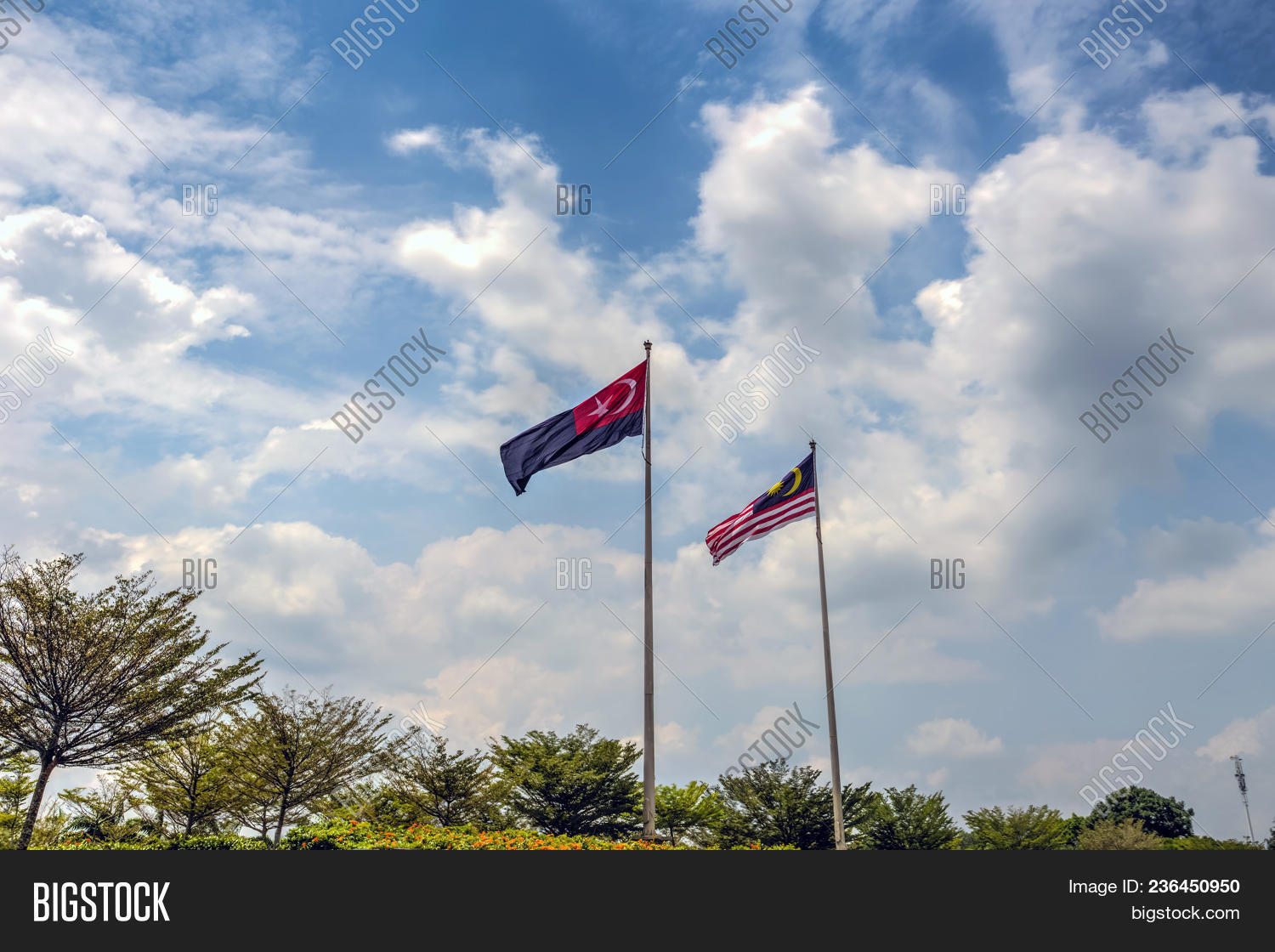 State Flag Malaysia Image Photo Free Trial Bigstock
