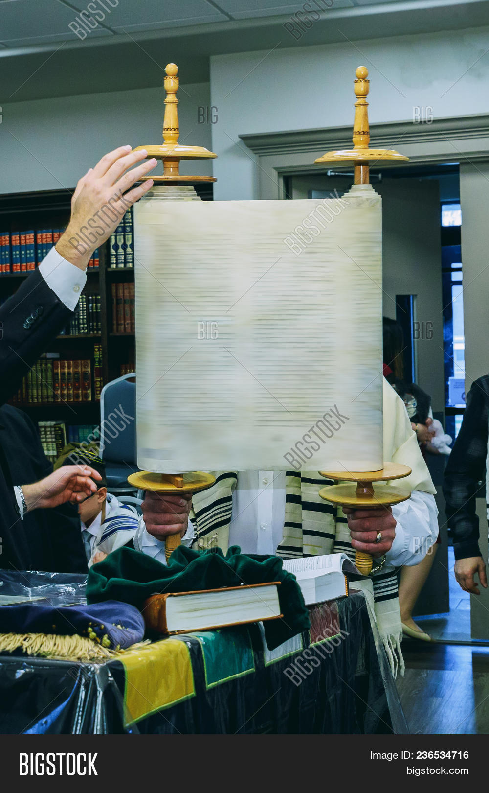 Jewish Man Lifts Torah Image & Photo (Free Trial) Bigstock
