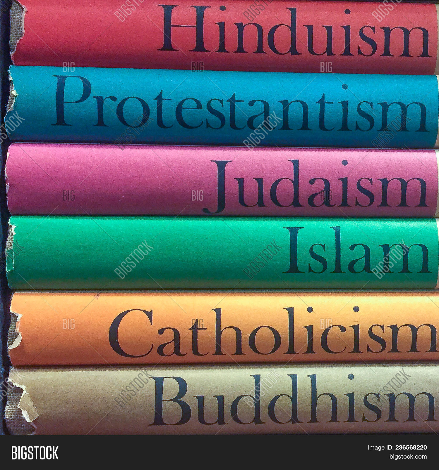 Stack Colorful Books Image & Photo (Free Trial) Bigstock