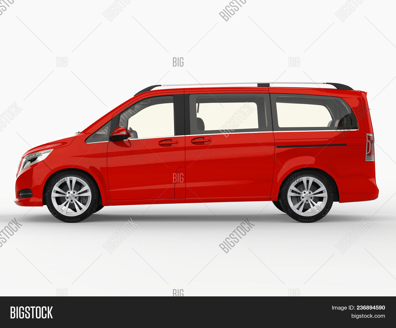 Red Mercedes-benz V- Image & Photo (Free Trial) | Bigstock