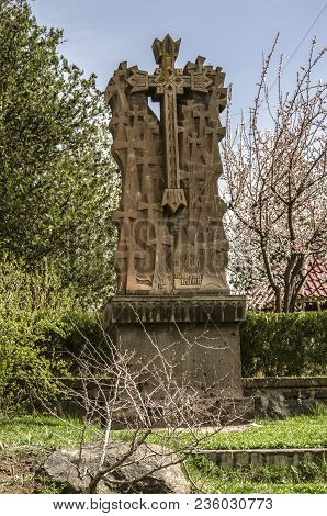 Monument Of Sorrow For The Fallen In The Garden Of The Church Of St. Marine Ashtarak