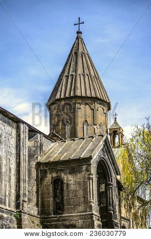 View Of The Dome And The Bell Tower From The Corner Of The Portal Of The Church Of San Marine Throug