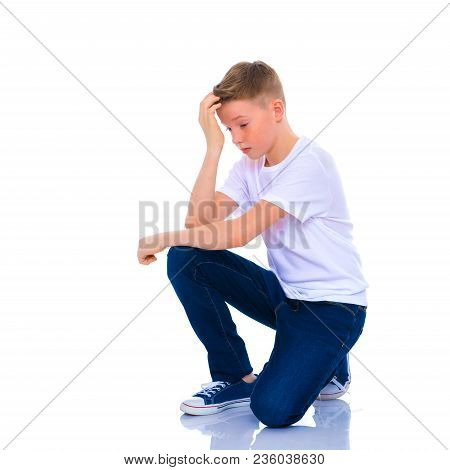 The Little Boy Is Thinking.