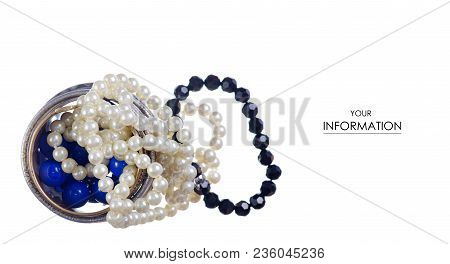 The Bijouterie Jewerly Fashion Accessory Pattern On A White Background