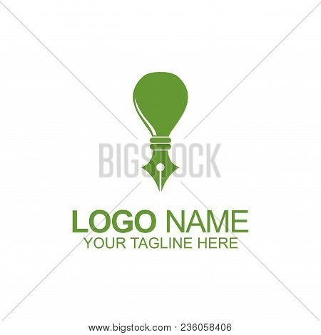 Pentool Lamp Logo, Suitable For Logo Bussines, Company, Product Or Education Artist And Etc