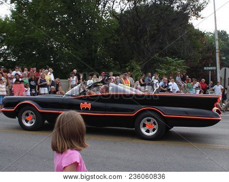 Batman 1966 Tv Series Batmobile In A Parade, Defiance, Oh July 26, 2006
