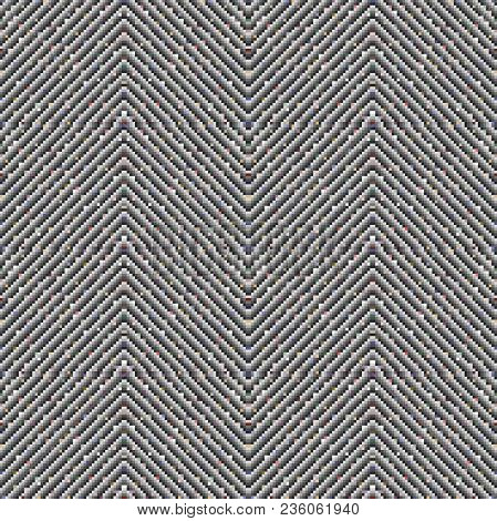 Seamless Vector Pattern For Fabric Design. Grey Palette, Small Scale.