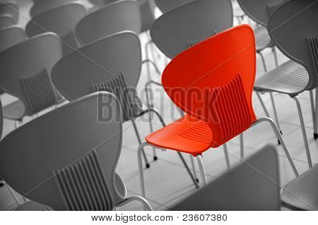 cadeiras vermelhas