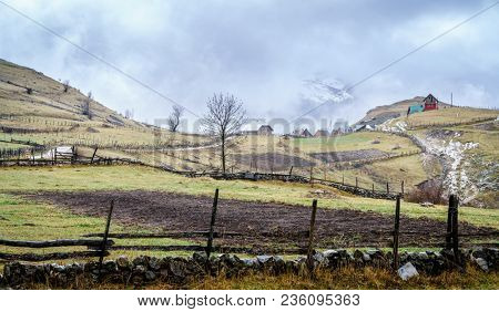 An old village in the mountains of Bosnia-Herzegovina