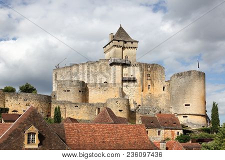 The Castle Of Castelnaud In Dordogne, France