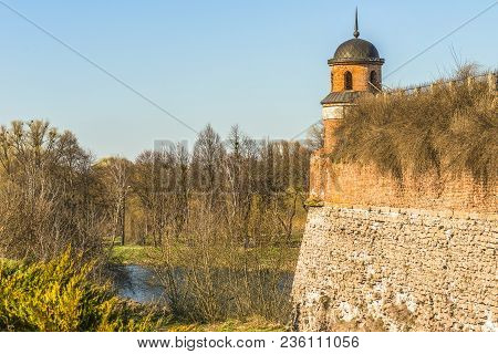 The Watchtower And The Moat In The Ancient Fortress Of Dubno, Rivne Region, Ukraine.