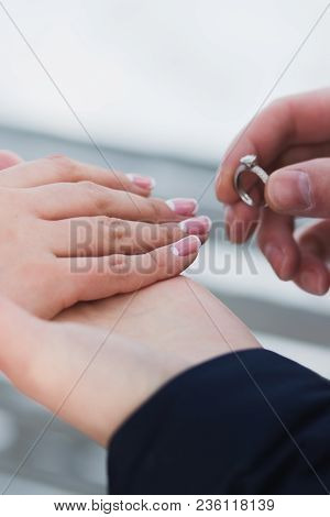 A Man Makes A Proposal To A Future Spouse.