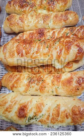 Bread Cheese Mayonnaise. Bread Fresh From The Oven. Appetizing Aroma.sell In A Bakery.