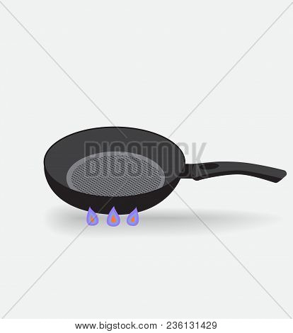 Background With Pan. Vector Background On White.