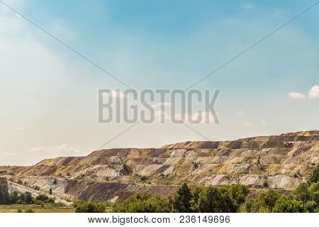 Dumps Of Processed Iron Ore. Waste From The Iron Ore Industry. Belgorod Region, Russia.