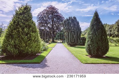 De Steeg, Netherlands, August 23, 2014: The Garden Around The Castle And Estate Middachten In De Ste