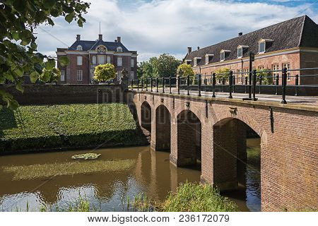 De Steeg, Netherlands, August 23, 2014: The Castle And Estate Middachten In De Steeg In The Netherla