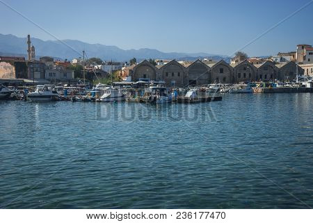 Picturesque Seascape In  Port Of Xania, Greece