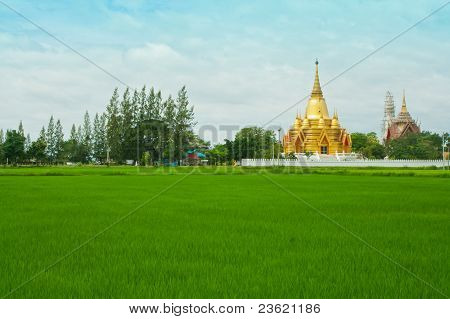 Chiesa a Wang Ma ora tempio a Ratchaburi, Thailandia