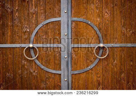 Decorative Parts Of Metal Gates, Elements Of Hand Forging.
