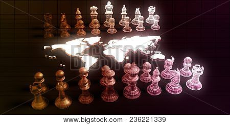 Global Strategy For a Business Company Startup 3D Render