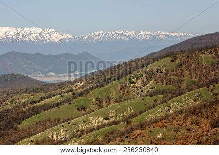 Landscape From Municipality Of Devol, In Western Macedonia Region, Greece.