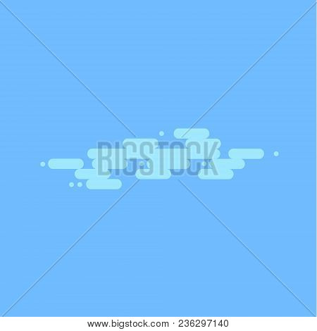Blue Sky With White Clouds. Vector Stock Illustration.