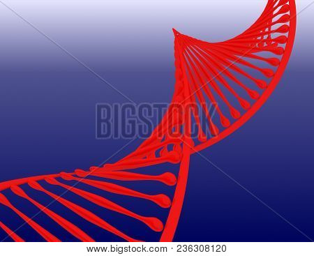 3d Dna Concept . Scince Concept . 3d Rendered Illustration