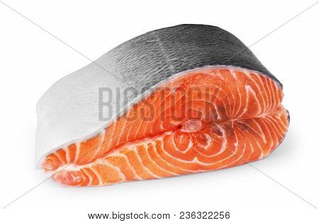 Fresh Salmon Fillet With Parsley And Lemon Slices
