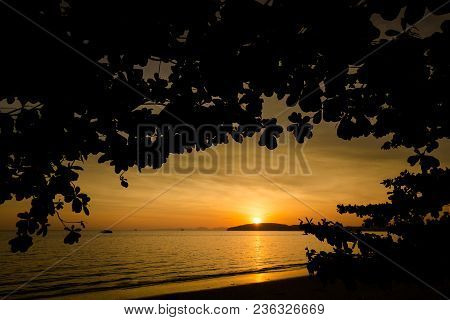 Tropical Sunset In Ao Nang
