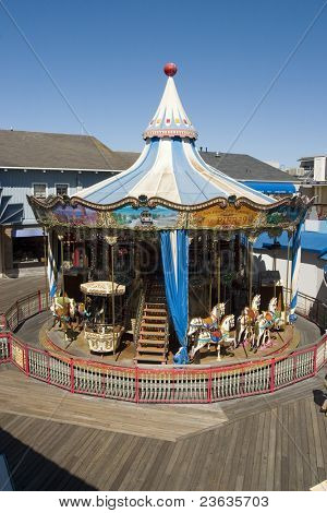Kolotoč portrét v kalifornském San Francisku pier 39