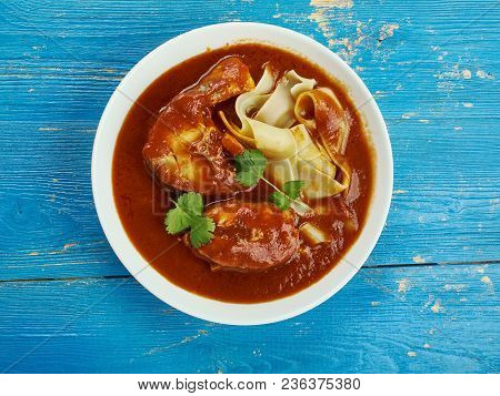 Riblji Paprikas - Croatian Fish Paprika , Close Up