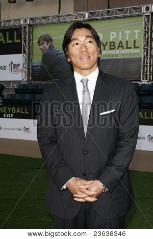 LOS ANGELES - 19.September: Hideki Matsui kommt zu 