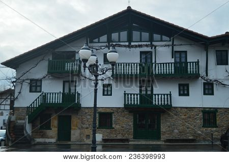 Wonderful Typical House Of The Basque Country In The Natural Park Of Gorbeia. Architecture Nature La