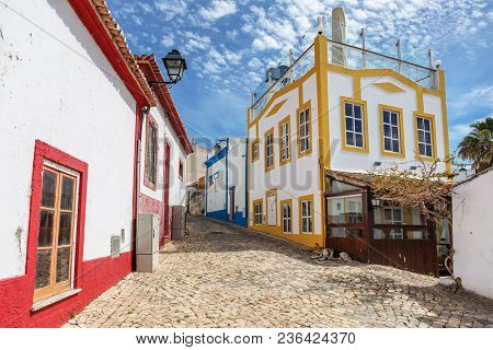 Old Traditional Streets Of The Village Alvor, Portimao.