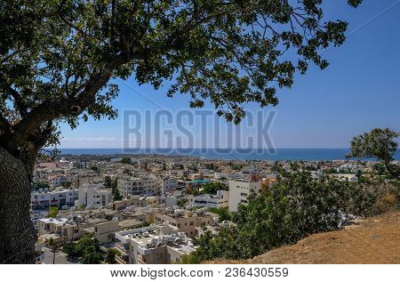 Aerial View Of Pafos, Cyprus Taken From The Muze Restaurant.