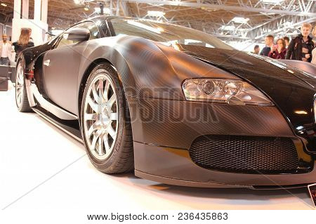 Birmingham - October 10, 2012: Bugatti Veyron Car At The Top Gear Car Exhibition In Birmingham, Uk.