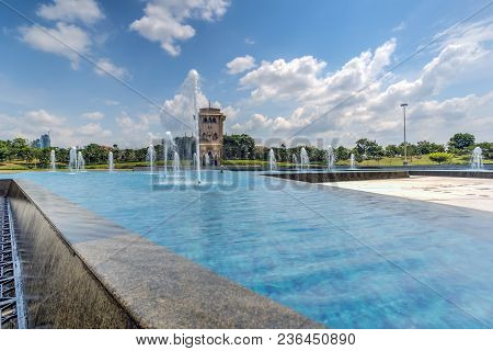 Johor Bahru, Malaysia - August 3Rd , 2017 :kota Iskandar Main Building. Kota Iskandar Is An Administ