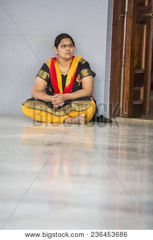 Ashram Of Sri Ramana Maharshi, Tiruvannamalai, Tamil Nadu, India - March Circa, 2018. Unidentified W